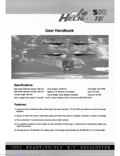 Walkera HM 5-8 User Handbook Manual