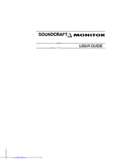 SoundCraft Delta Monitor User Manual