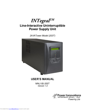 Power Innovations INTegral 203T User Manual