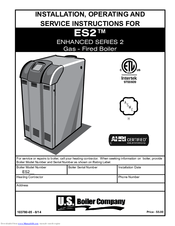 U.S. Boiler Company ES24 Installation, Operating And Service Instructions
