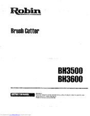Robin BH3500 Instruction Manual
