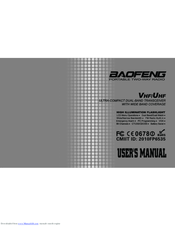 Baofeng UV-3R plus User Manual