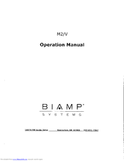 Biamp M2/V Operation Manual