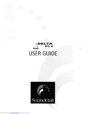 SoundCraft Delta DLX User Manual