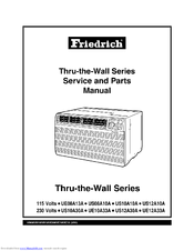Friedrich US12A30A Service Manual