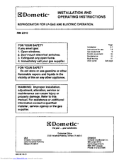 Dometic RM2310 Manuals | ManualsLib