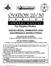 Hearth Trends Ovation 20 O2DVFN Owner's Manual