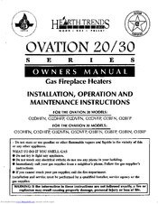 Hearth Trends Ovation 30 O3DHFN Owner's Manual