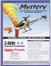 Hobby People Mystery Assembly Manual And Setup Manual