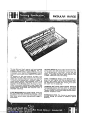 ALLEN & HEATH MOD1 User Manual