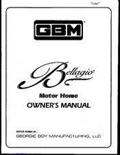 GBM 2005 Bellagio Owner's Manual