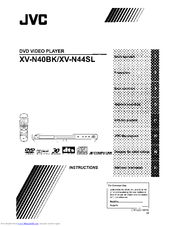 JVC XV-N40BK Instructions Manual