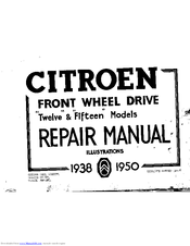 CITROEN 1938 Twelve Repair Manual