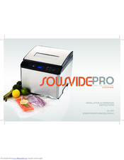 Pro Appliances Sous Vide Pro ALI-SV1 Installation & Operating Instructions Manual