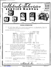 Motorola 17T1BA Service Manual