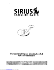 Sirius Satellite Radio SRS-2VB Installation Manual