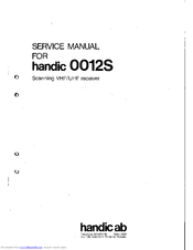 Handic 0012S Service Manual