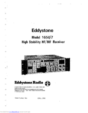Eddystone 1650/7 Manual