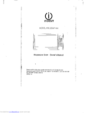 Indesit P90D23AP-M4 Owner's Manual