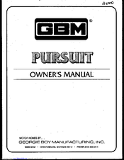GBM Pursuit Owner's Manual