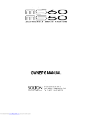 Solton MS60 Owner's Manual