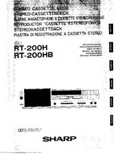 Sharp RT-200H Operation Manual