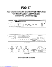 Ward-Beck Systems POD 17 Manual