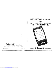 Columbia Scientific Instruction Manual