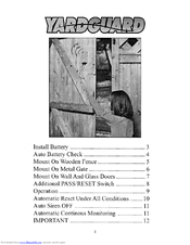 SmartPool YardGuard YG03 Manual