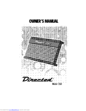 Directed Audio 350 Owner's Manual