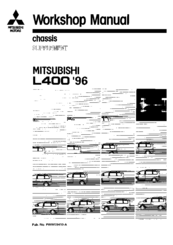 Mitsubishi 1996 L400 Workshop Manual