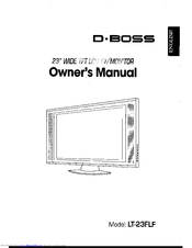 D-Boss LT-23FLF Owner's Manual