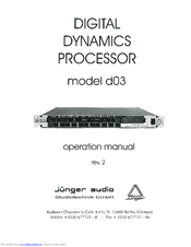 junger d03 Operation Manual