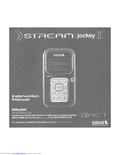 Sirius Satellite Radio Stream Jockey II XTR2CK Instruction Manual