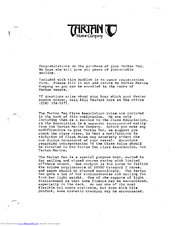 Tartan Ten Owner's Manual