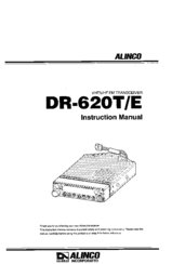 Alinco DR-620T/E Instruction Manual