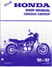 Honda 1980 CB900C Shop Manual