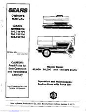 Sears 583.756730 Owner's Manual
