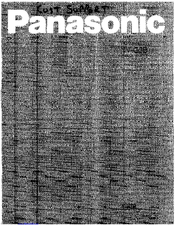 Panasonic NV-G3B Operating Instructions Manual