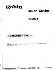 Robin NB2001 Instruction Manual