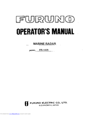 Furuno FR-1425 Operator's Manual