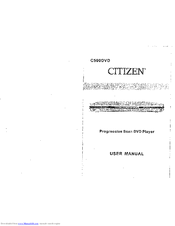 Citizen C500DVD User Manual