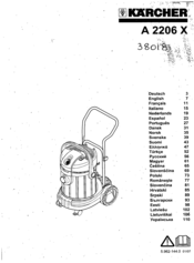 Kärcher A 2206 X User Manual