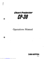 Shin-Nippon CP 30 Operation Manual