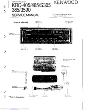 Kenwood KRC-485 Service Manual