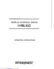 Interquartz IQTEL500 Operating Instructions Manual