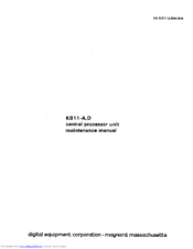 DEC KB11-A Maintenance Manual
