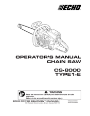 Echo CS-8000 Operator's Manual