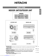Hitachi RAC-07BH2 Instruction And Installation Manual