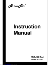 Alpha Fan BT5 Instruction Manual